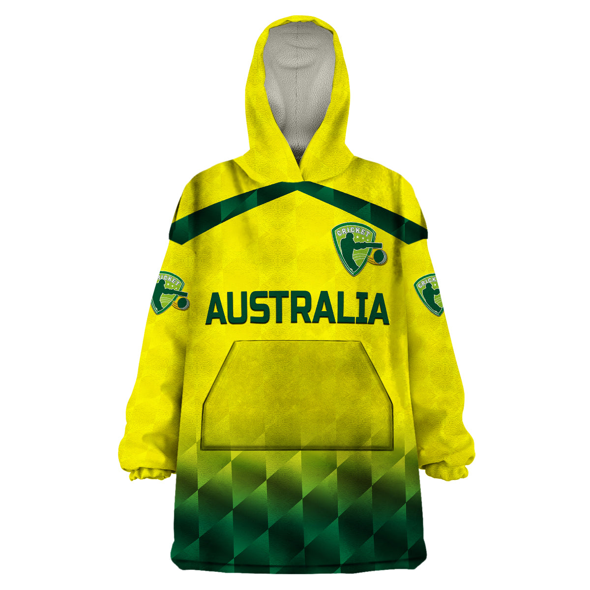 custom-personalised-australia-cricket-wearable-blanket-hoodie-aussie-unique-gradient-yellow-vibes