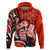 Canada Haida Hoodie Classic Haida Stylized Raven in Red - Wonder Print Shop