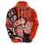 Canada Haida Hoodie Classic Haida Stylized Raven in Red - Wonder Print Shop