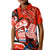 Canada Haida Polo Shirt for Kid Classic Haida Stylized Raven in red - Wonder Print Shop