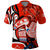 Canada Haida Polo Shirt Classic Haida Stylized Raven in red - Wonder Print Shop