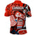 Canada Haida Polo Shirt Classic Haida Stylized Raven in red - Wonder Print Shop