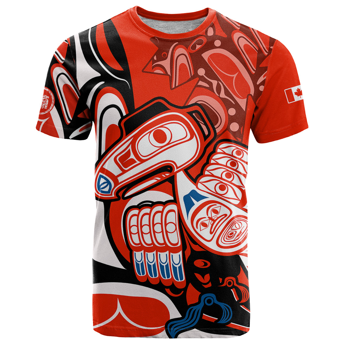 canada-haida-t-shirt-classic-haida-stylized-raven-in-red