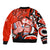 (Custom Personalised) Canada Haida Bomber Jacket Classic Haida Stylized Raven in red LT9 - Wonder Print Shop