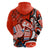 Custom Canada Haida Hoodie Classic Haida Stylized Raven in Red - Wonder Print Shop