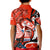 Custom Canada Haida Polo Shirt for Kid Classic Haida Stylized Raven in red - Wonder Print Shop