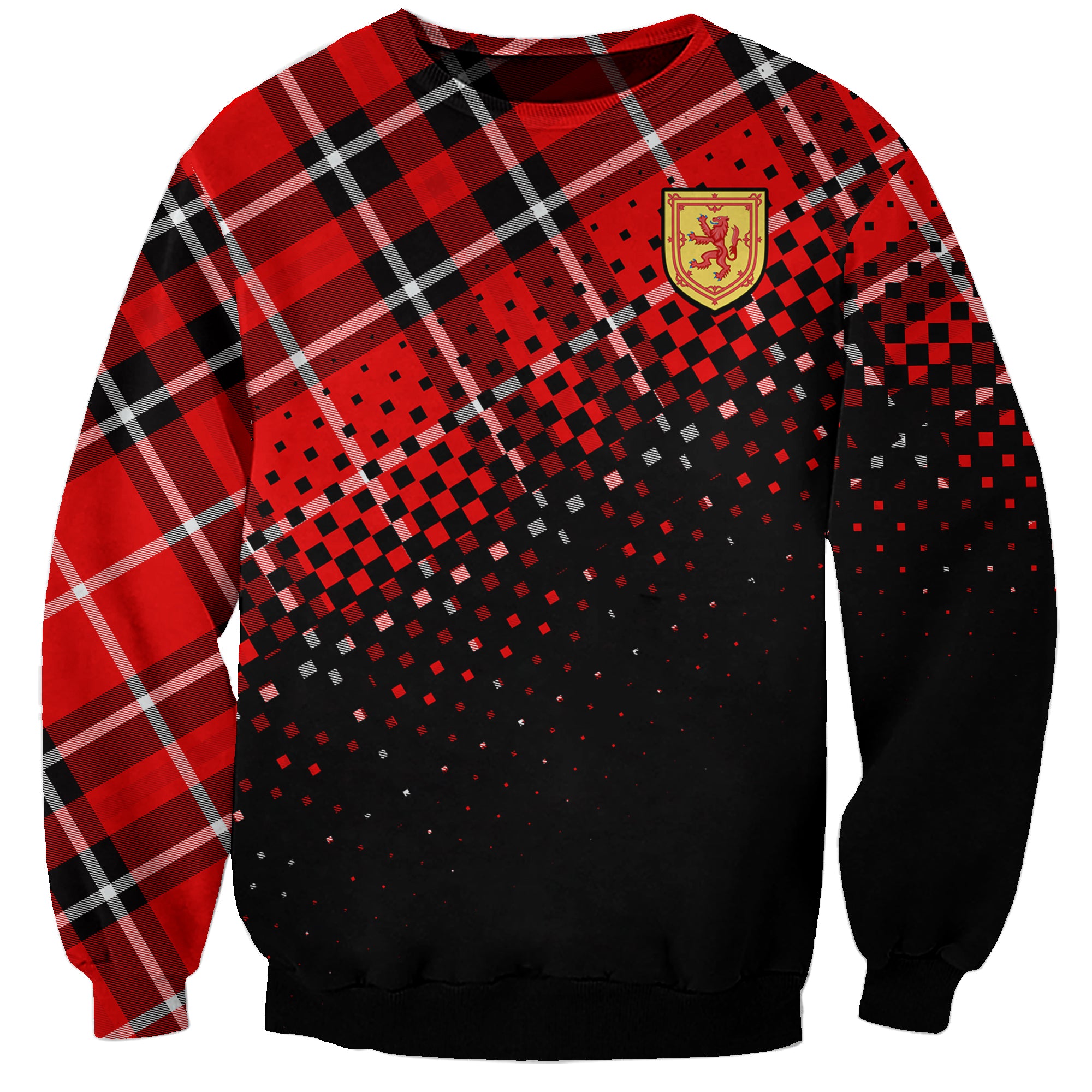 scottish-gaelic-sweatshirt-crest-scotland-lion-tartan