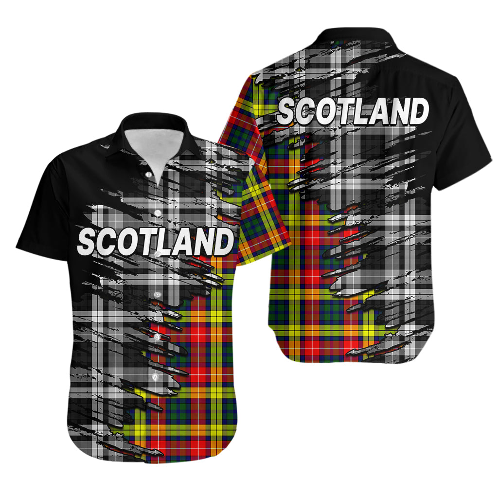 Scottish Tartan Hawaiian Shirt Scotland Modern Crest Tartan - Wonder Print Shop