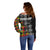 Scottish Tartan Off Shoulder Sweater Scotland Modern Crest Tartan - Wonder Print Shop