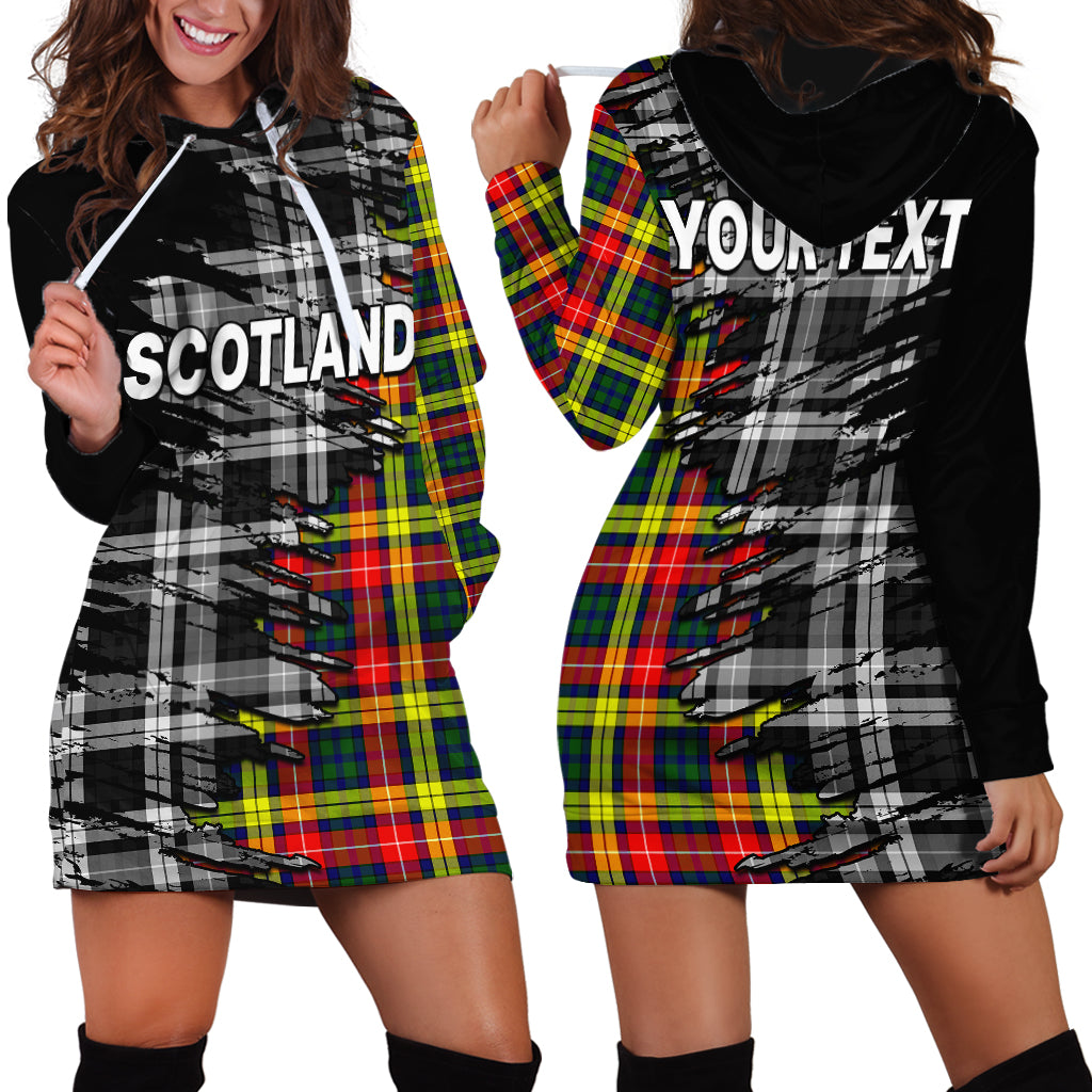 (Custom Personalised) Scottish Tartan Hoodie Dress Scotland Modern Crest Tartan - Wonder Print Shop