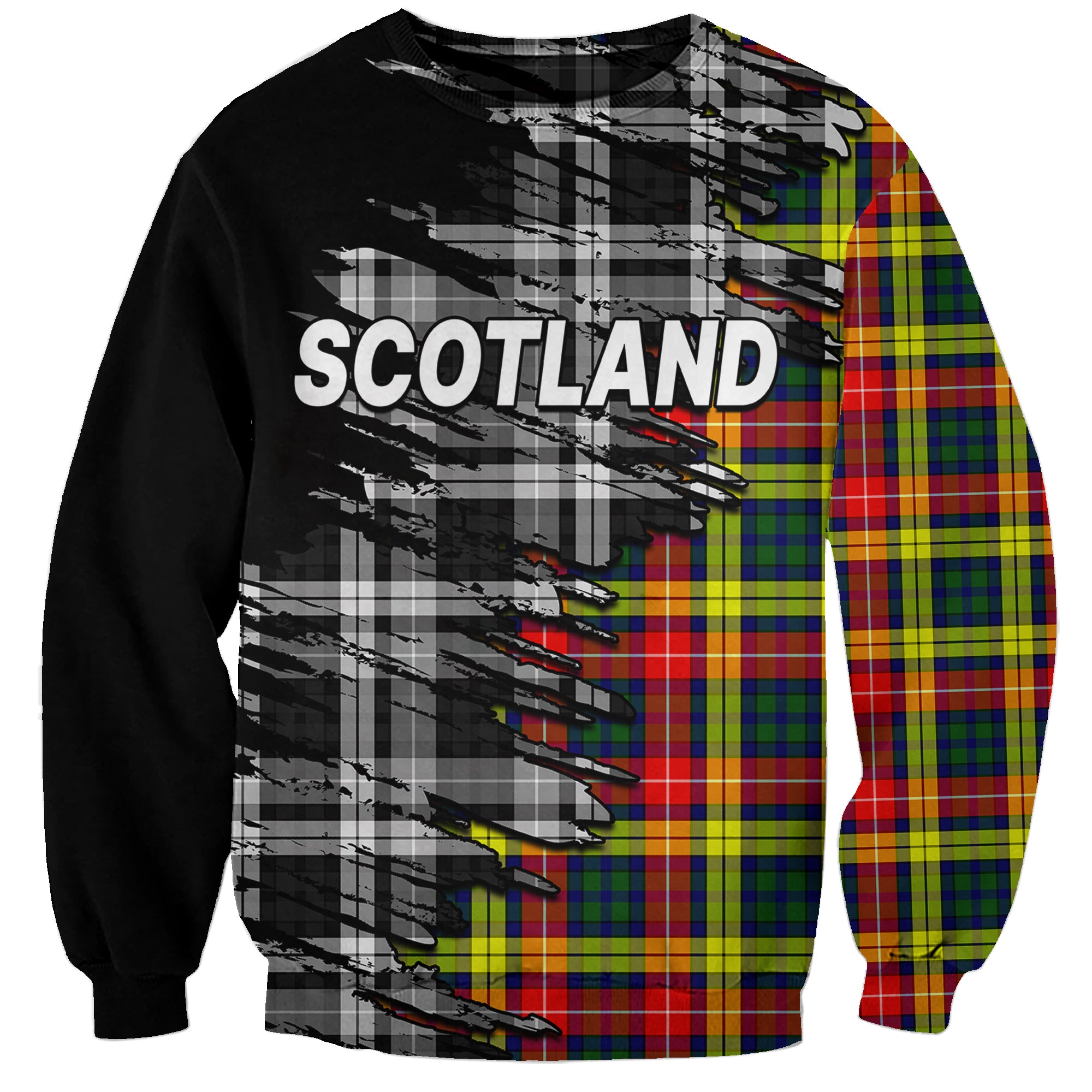 custom-personalised-scottish-tartan-sweatshirt-scotland-modern-crest-tartan