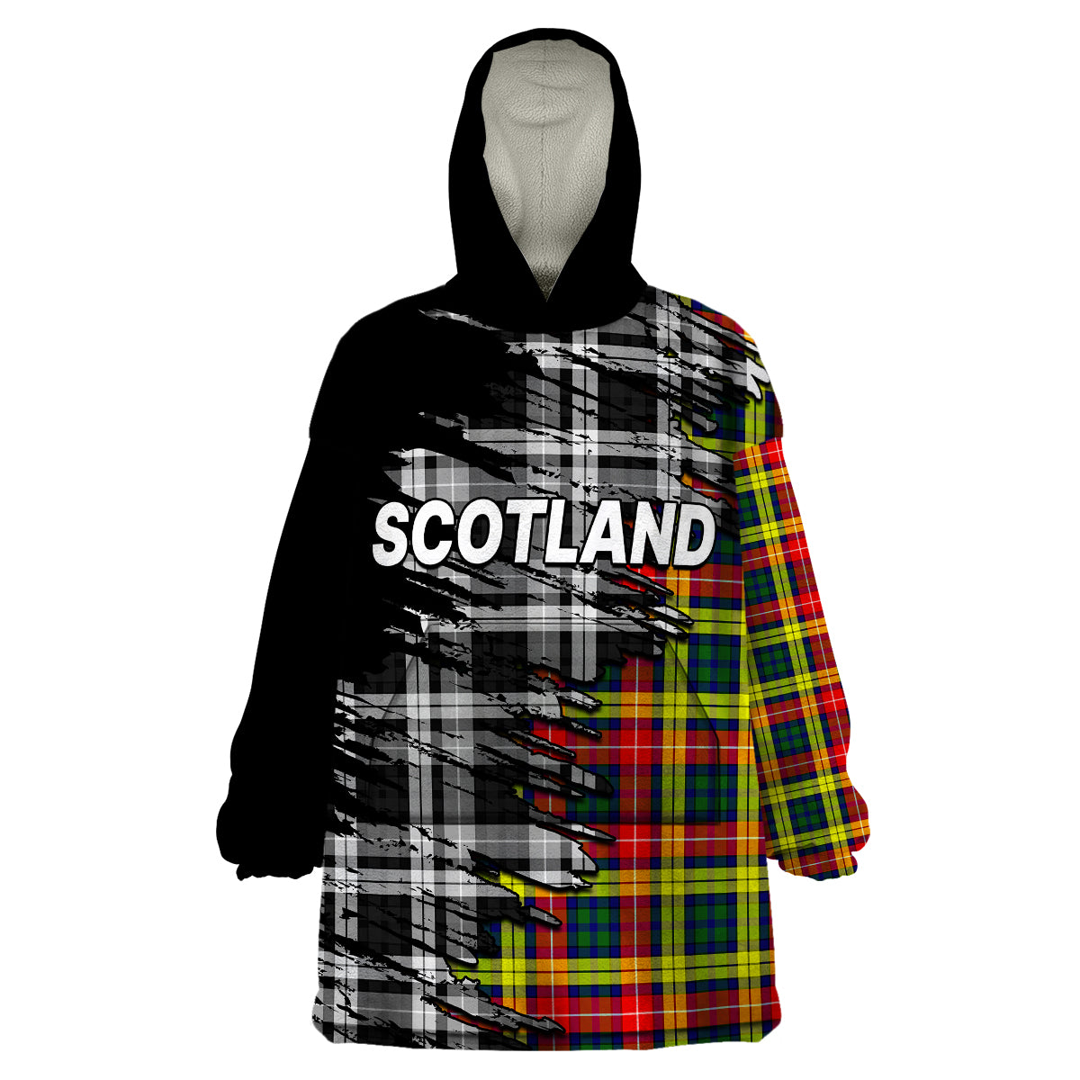 custom-personalised-scottish-tartan-wearable-blanket-hoodie-scotland-modern-crest-tartan