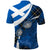 Scottish Thistle Tartan Polo Shirt Scottish Alba Flag Style - Wonder Print Shop