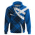 Scotland Hoodie Alba Flag Scottish Colourful Tartan Blue Version - Wonder Print Shop