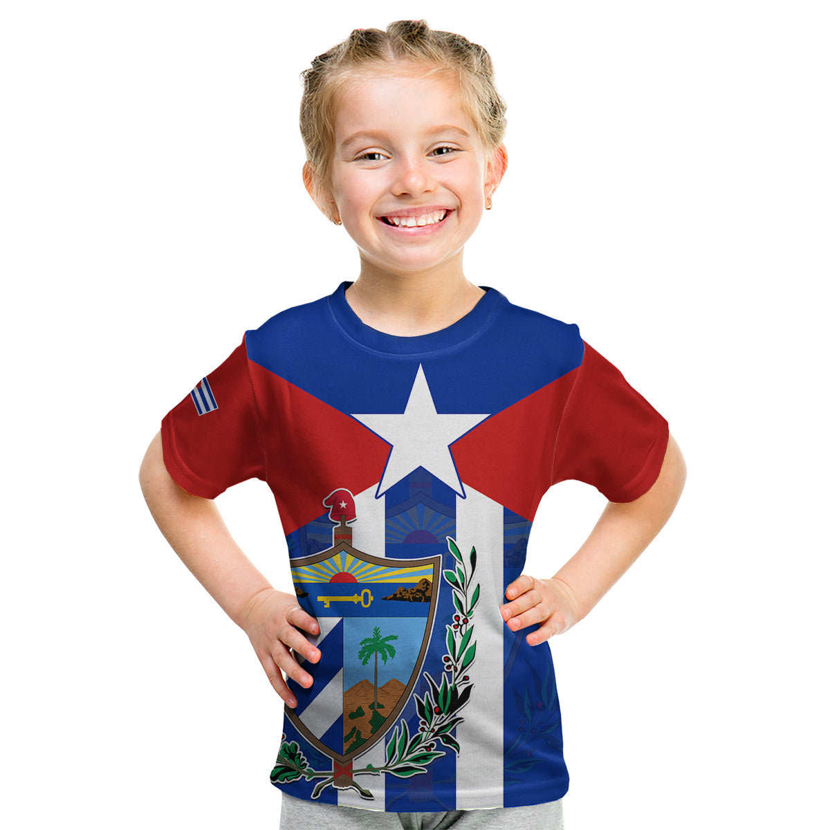 Cuba Simple Coat Of Arms Kid T Shirt - Wonder Print Shop