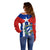 Cuba Simple Coat Of Arms Off Shoulder Sweater - Wonder Print Shop