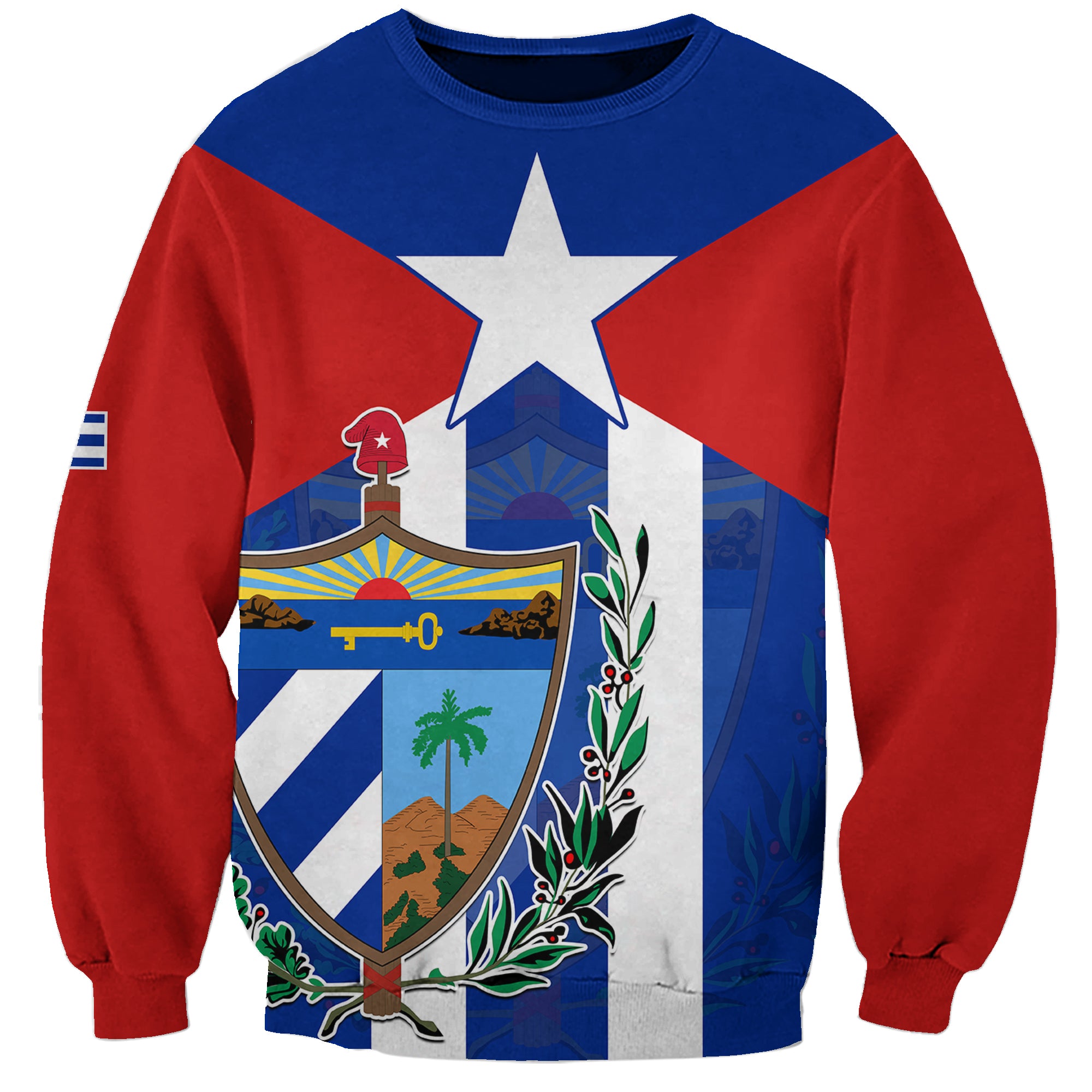 Cuba Simple Coat Of Arms Sweatshirt - Wonder Print Shop