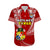 (Custom Text And Number) Tonga Rugby Hawaiian Shirt Mate Maa Tonga Pacific Tongan Ngatu - Wonder Print Shop