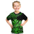 (Custom Personalised) Hawaii Monk Seal Kid T Shirt Polynesian Kakau With Kanaka Green - Wonder Print Shop