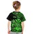 (Custom Personalised) Hawaii Monk Seal Kid T Shirt Polynesian Kakau With Kanaka Green - Wonder Print Shop