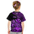 (Custom Personalised) Hawaii Monk Seal Kid T Shirt Polynesian Kakau With Kanaka Purple - Wonder Print Shop