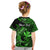 (Custom Personalised) Hawaii Hammerhead Shark Kid T Shirt Polynesian Kakau With Kanaka Green - Wonder Print Shop