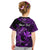 (Custom Personalised) Hawaii Hammerhead Shark Kid T Shirt Polynesian Kakau With Kanaka Purple - Wonder Print Shop