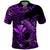 Custom Hawaii Hammerhead Shark Polynesian Tatoo Polo Shirt Polynesian Kakau With Kanaka Purple - Wonder Print Shop