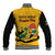 South Africa Baseball Jacket African Pattern Happy Freedom Day Yellow Version - Wonder Print Shop