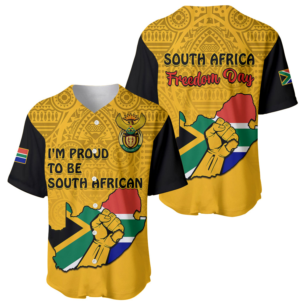 south-africa-baseball-jersey-african-pattern-happy-freedom-day-yellow-version