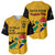 South Africa Baseball Jersey African Pattern Happy Freedom Day Yellow Version - Wonder Print Shop