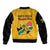 South Africa Bomber Jacket African Pattern Happy Freedom Day Yellow Version - Wonder Print Shop