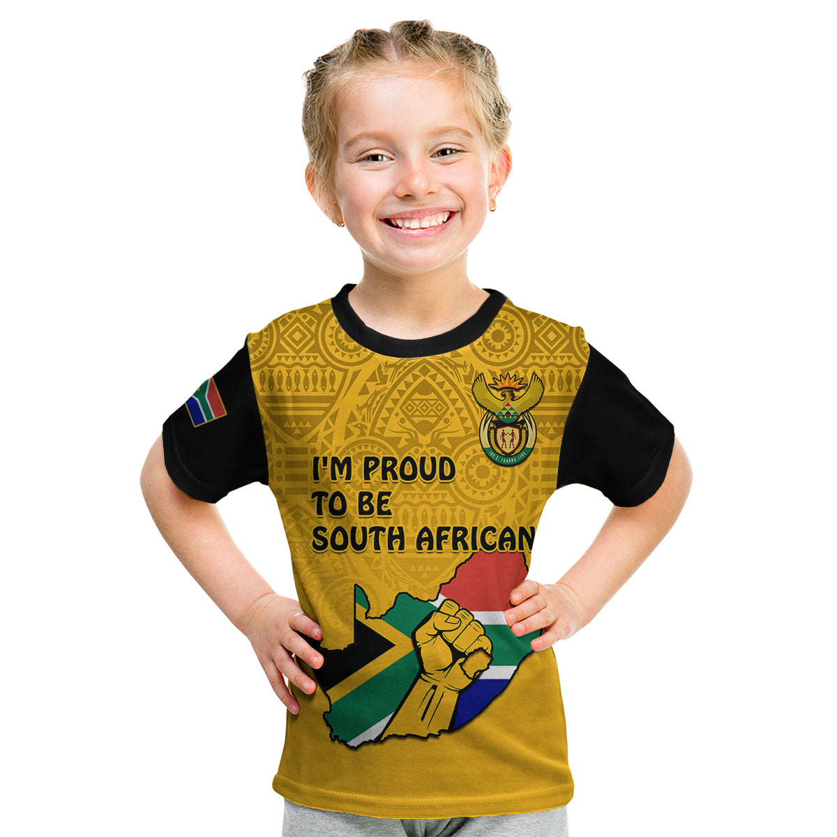 south-africa-kid-t-shirt-african-pattern-happy-freedom-day-yellow-version