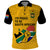 South Africa Polo Shirt African Pattern Happy Freedom Day Yellow Version - Wonder Print Shop