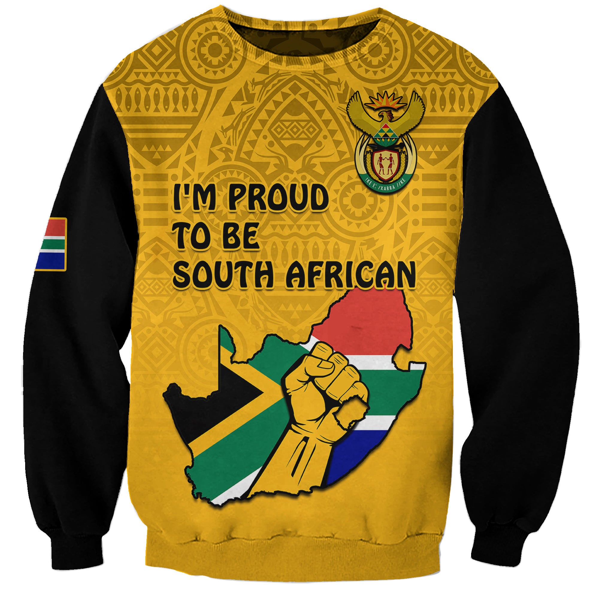 south-africa-sweatshirt-african-pattern-happy-freedom-day-yellow-version