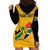 (Custom Personalised) South Africa Hoodie Dress African Pattern Happy Freedom Day Yellow Version - Wonder Print Shop