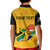 Custom South Africa Polo Shirt for Kid African Pattern Happy Freedom Day Yellow Version - Wonder Print Shop