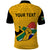 Custom South Africa Polo Shirt African Pattern Happy Freedom Day Yellow Version - Wonder Print Shop