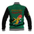 South Africa Baseball Jacket African Pattern Happy Freedom Day Green Version - Wonder Print Shop