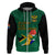 South Africa Hoodie African Pattern Happy Freedom Day Green Version - Wonder Print Shop