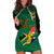 South Africa Hoodie Dress African Pattern Happy Freedom Day Green Version - Wonder Print Shop