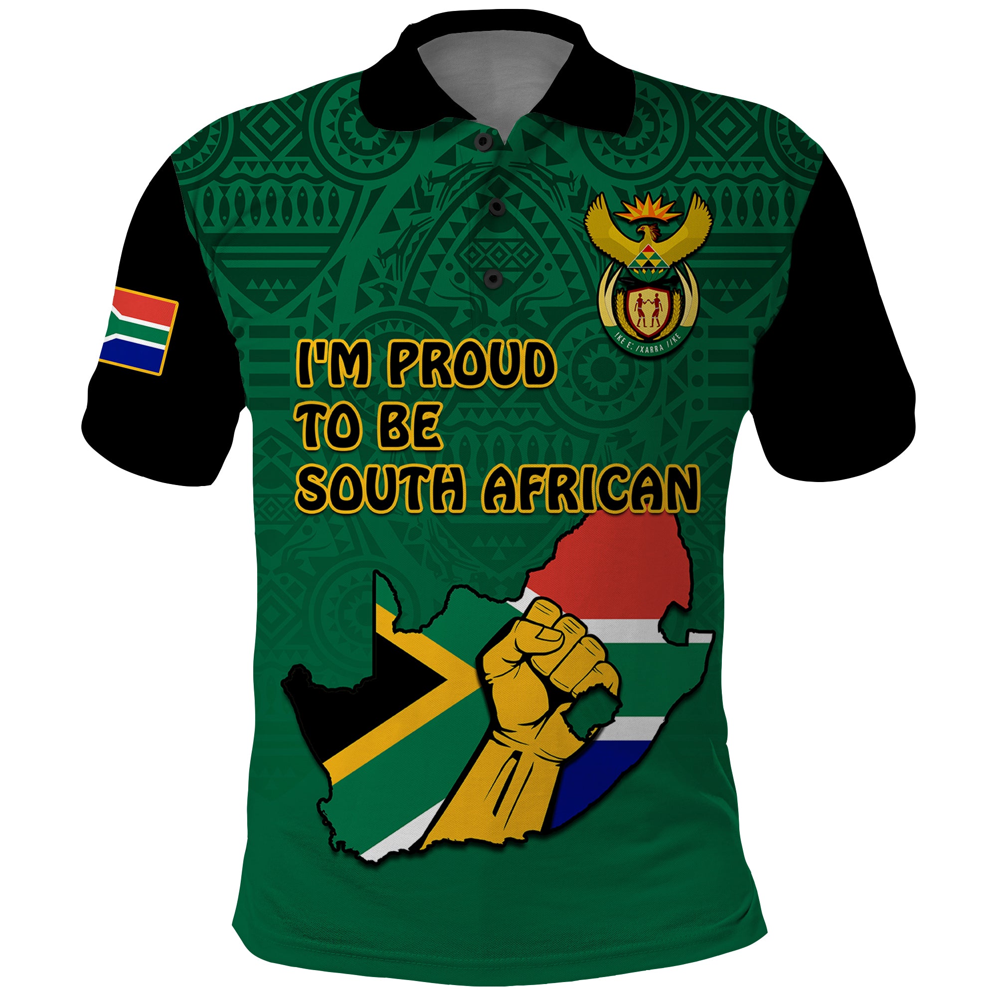 south-africa-polo-shirt-african-pattern-happy-freedom-day-green-version