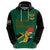 Custom South Africa Hoodie African Pattern Happy Freedom Day Green Version - Wonder Print Shop