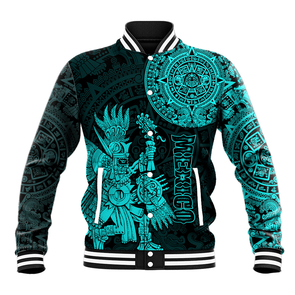 custom-personalised-mexico-aztec-baseball-jacket-el-calendario-maya-mix-huitzilopochtli-turquoise