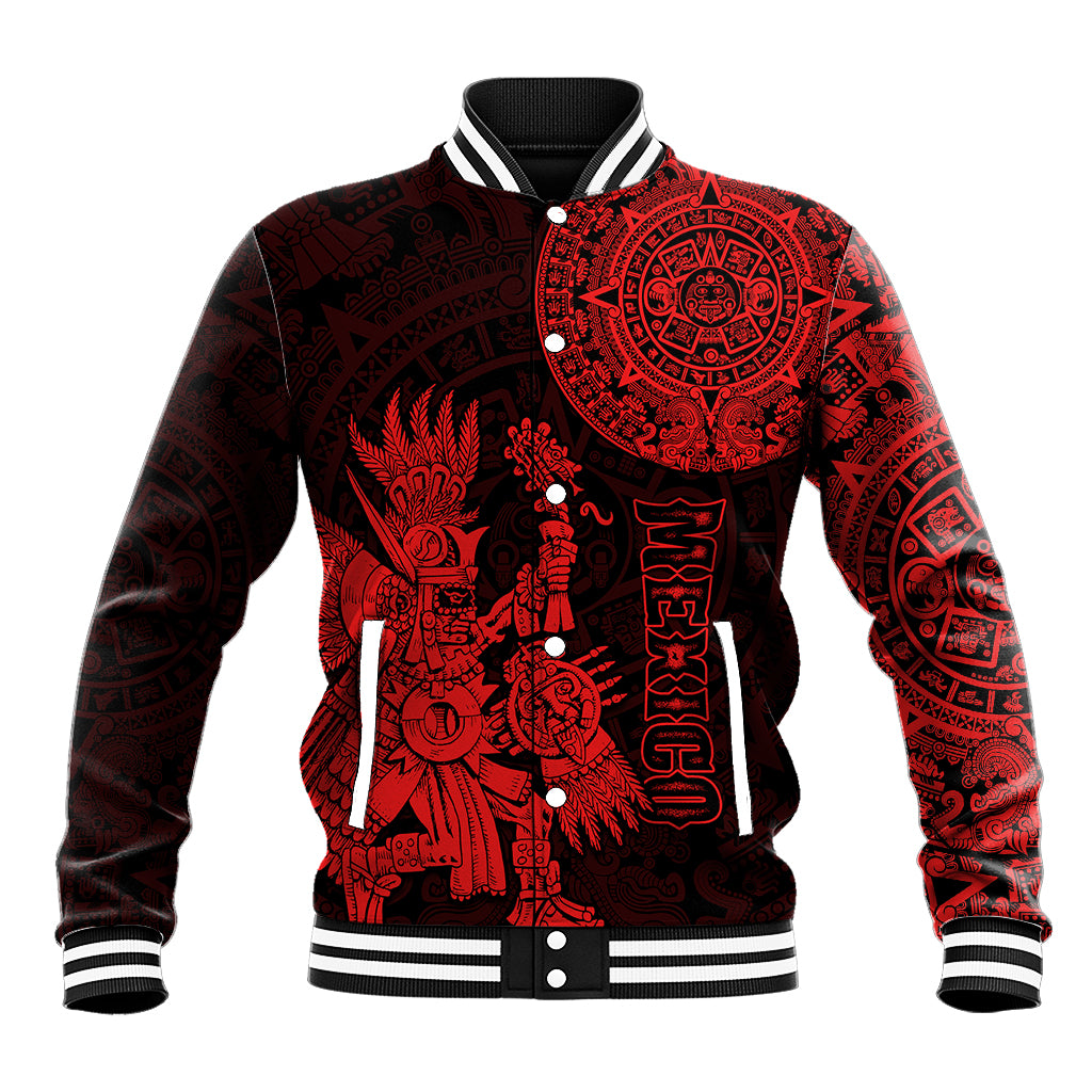 custom-personalised-mexico-aztec-baseball-jacket-el-calendario-maya-mix-huitzilopochtli-red