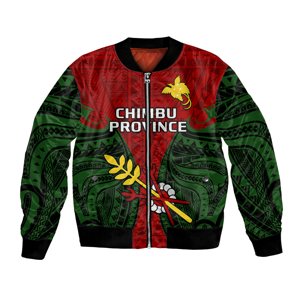 custom-personalised-papua-new-guinea-bomber-jacket-chimbu-province-mix-coat-of-arms-polynesian-art