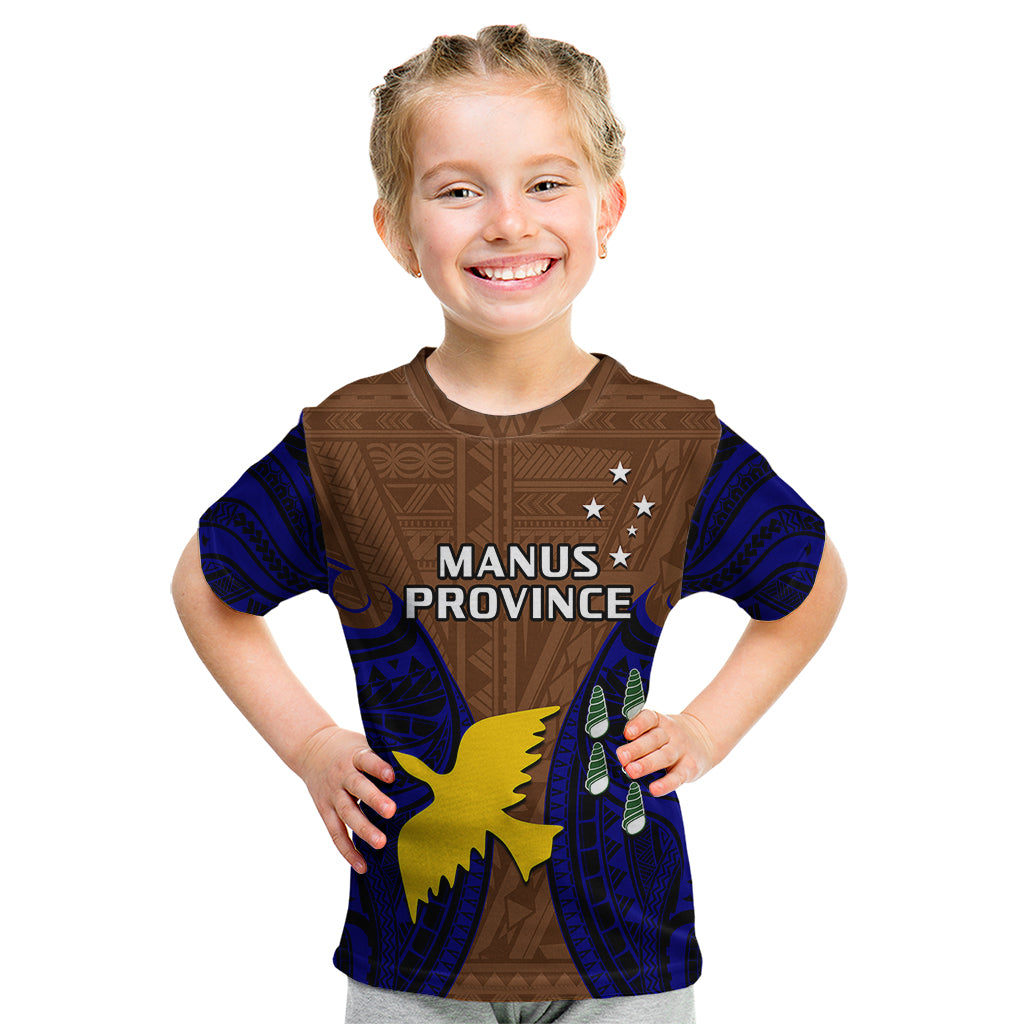 custom-personalised-papua-new-guinea-kid-t-shirt-manus-province-mix-coat-of-arms-polynesian-art