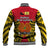 Papua New Guinea Baseball Jacket National Capital District Mix Coat Of Arms Polynesian Art - Wonder Print Shop
