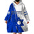 Israel Independence Day Wearable Blanket Hoodie Yom Haatzmaut Curvel Style - Wonder Print Shop