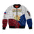 Philippines Independence Day Sleeve Zip Bomber Jacket Proud To Be Filipino Polynesian Pattern - Wonder Print Shop